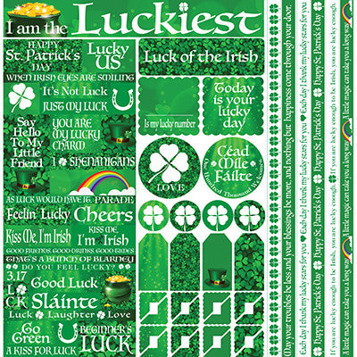 Lucky: Lucky 12x12 Multi Sticker