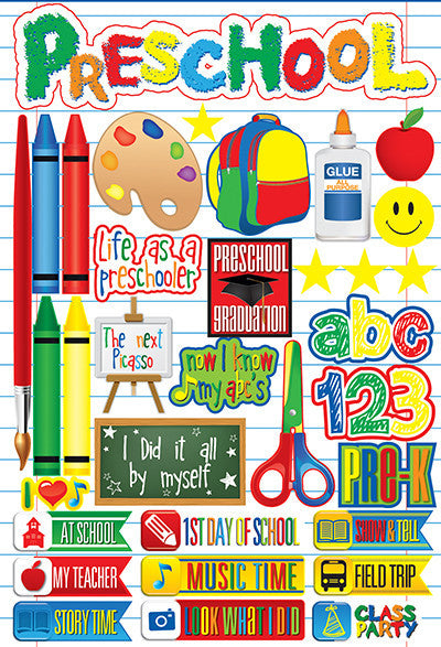 WS Making the Grade: Preschool 3D Sticker
