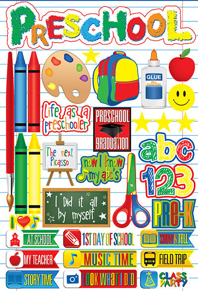 Making the Grade: Preschool 3D Sticker
