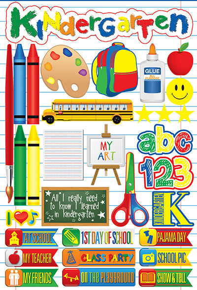 WS Making the Grade: Kindergarten 3D Sticker