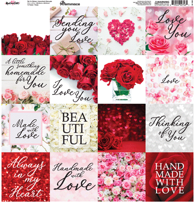 Made with Love: Made with Love 12x12 Block Sticker