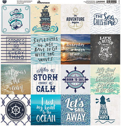 Nautical Mood: Nautical Mood 12x12 Sticker