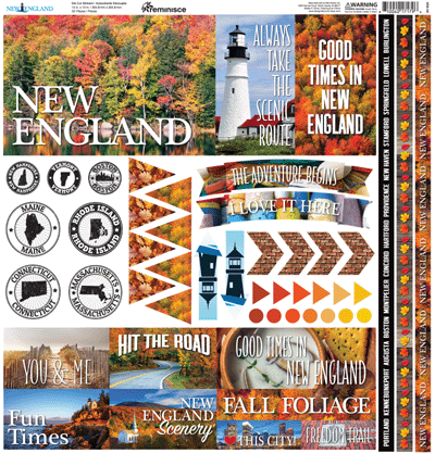 WS New England: New England 12x12 Elements Sticker