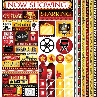 WS Now Showing: 12x12 Multi Sticker