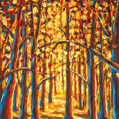 October Roads: Fall Forest