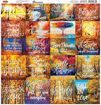 October Roads: October Roads 12x12 Sticker