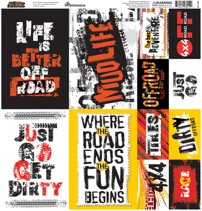 Off-Road: Off-Road 12x12 Poster Sticker