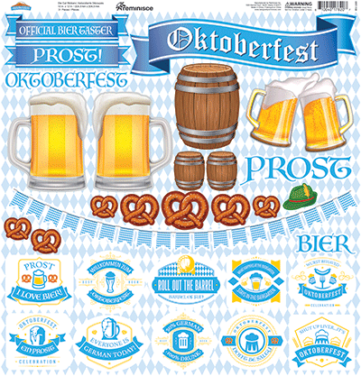 Oktoberfest: Oktoberfest 12x12 Sticker