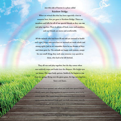 WS Pawprints On My Heart: Rainbow Bridge