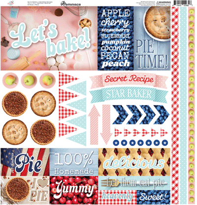 WS Pie Time: Pie Time 12x12 Elements Sticker