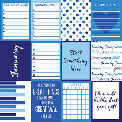 Planit Now: January 12"x12" Paper