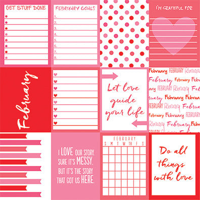 WS Planit Now: February 12"x12" Paper