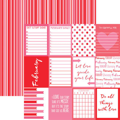 WS Planit Now: February 12"x12" Paper