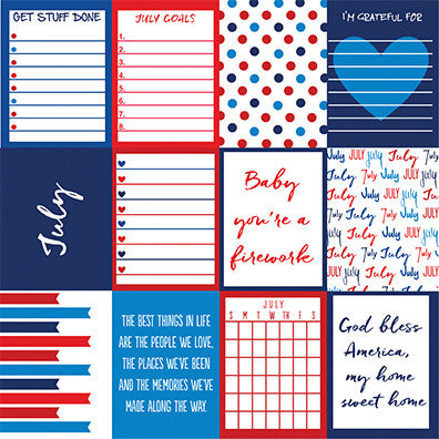 WS Planit Now: July 12"x12" Paper