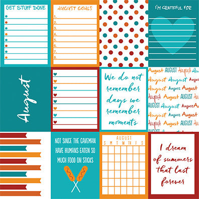 WS Planit Now: August 12"x12" Paper