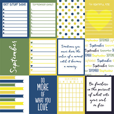 Planit Now: September 12"x12" Paper