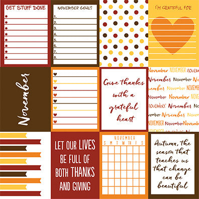 Planit Now: November 12"x12" Paper