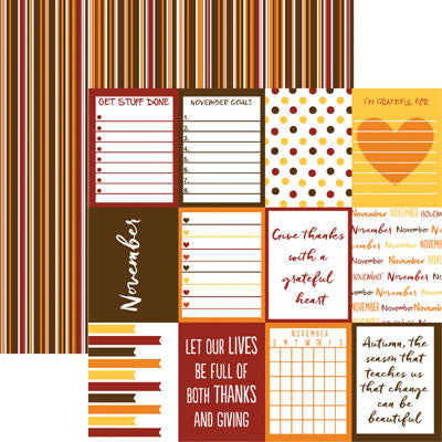 Planit Now: November 12"x12" Paper