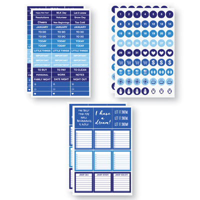 WS Planit Now: January 4 x 6 Calendar Sticker