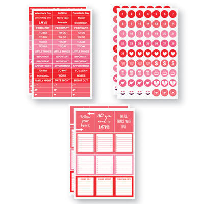 WS Planit Now: February 4 x 6 Calendar Sticker
