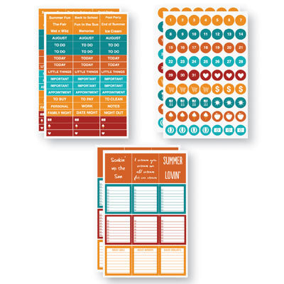 WS Planit Now: August 4 x 6 Calendar Sticker