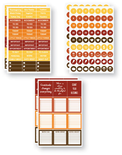 Planit Now: November 4 x 6 Calendar Sticker