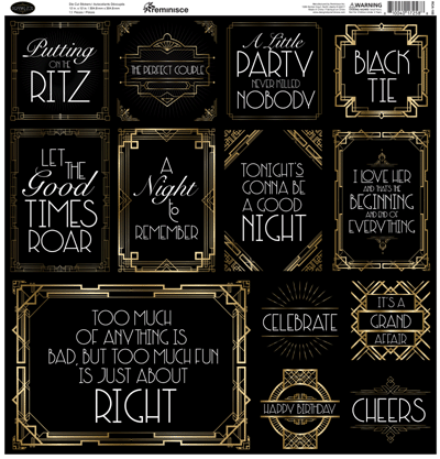 WS Roaring 20's: Roaring 20's 12x12 Sticker