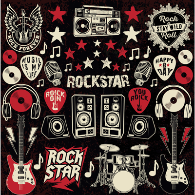 WS Rockstar: Rockstar 12x12 Sticker