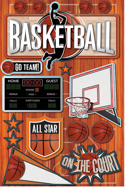 WS Real Sports: Basketball 3D Sticker