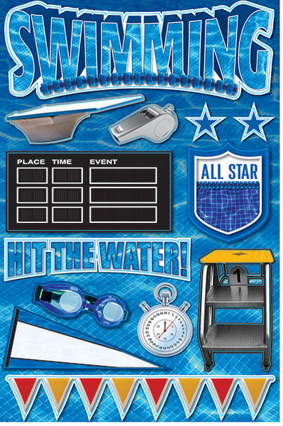 Real Sports: Swimming 3D Sticker