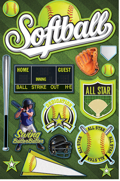 Real Sports: Softball 3D Sticker