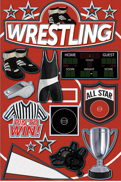 Real Sports: Wrestling 3D Sticker