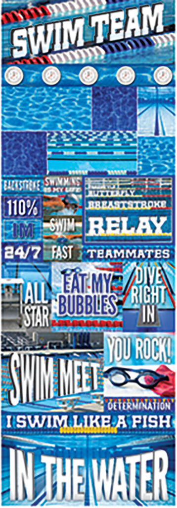Real Sports: Swimming Graphic Sticker