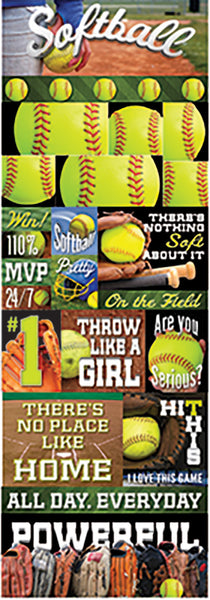 Real Sports: Softball Graphic Sticker