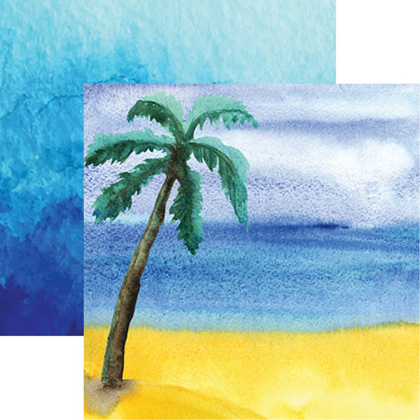 Seaside: Watercolor Palm