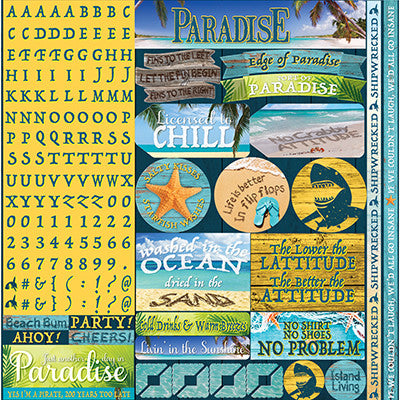 The Shipwreck Club: The Shipwreck Club 12x12 Alpha Variety Sticker