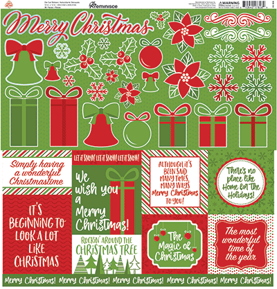 Simply Christmas: Simply Christmas 12x12 Sticker