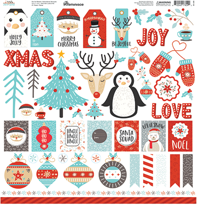 WS Santa Squad: Santa Squad 12x12 Sticker