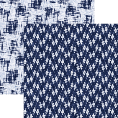 WS Shades of Indigo: Indigo Zig Zag