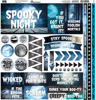 WS Spooky Night: Spooky Night 12x12 Elements Sticker