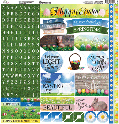 WS Springtime 2019: Springtime 12x12 Alpha Sticker