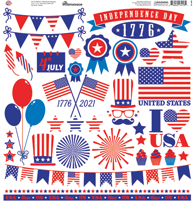 WS Star Spangled Spectacular: Star Spangled Spectacular 12x12 Sticker