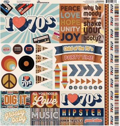 WS Good Vibes: Good Vibes 12x12 Elements Sticker