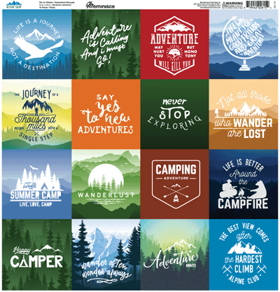 WS Scenic View: Scenic View 12x12 Square Sticker