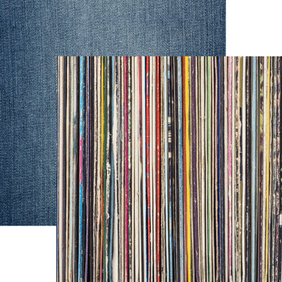 Good Vibes: Stack of Vinyl Records