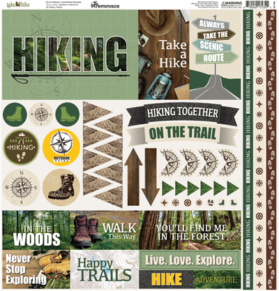 Take A Hike: Take A Hike 12x12 Sticker