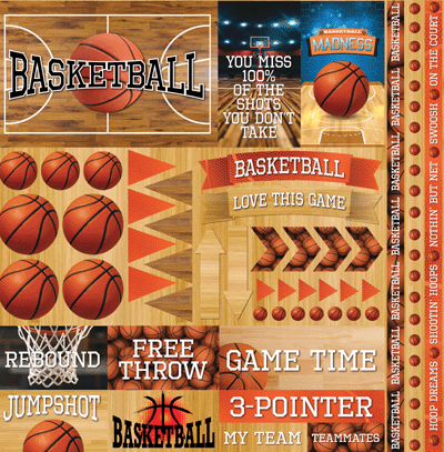 WS The Basketball Collection 2: 12 x 12 Elements Sticker