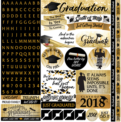 The Graduate 2018: The Graduate 12x12 Sticker
