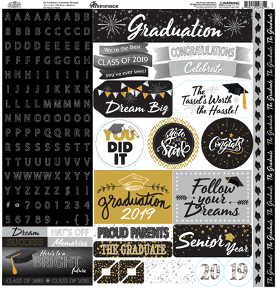 WS The Graduate 2019: The Graduate 12x12 Elements Sticker