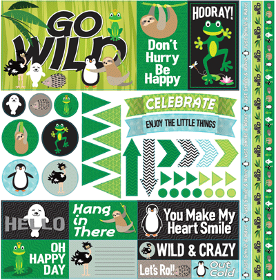 The Menagerie: The Menagerie 12x12 Elements Sticker